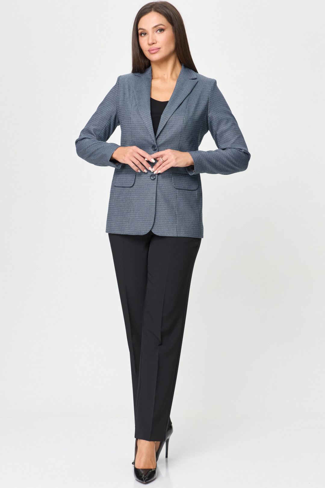 Костюм БелЭльСтиль 203+596 сине-черный - фото 4